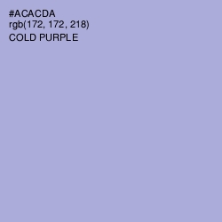 #ACACDA - Cold Purple Color Image