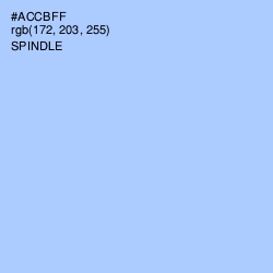#ACCBFF - Spindle Color Image