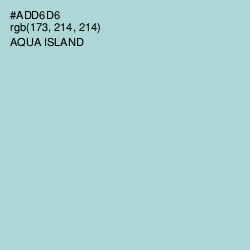 #ADD6D6 - Aqua Island Color Image