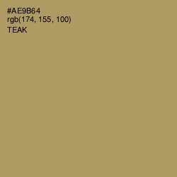 #AE9B64 - Teak Color Image