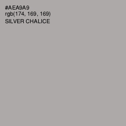 #AEA9A9 - Silver Chalice Color Image