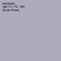 #AEACBA - Spun Pearl Color Image
