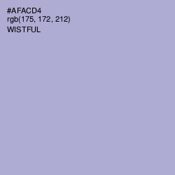#AFACD4 - Wistful Color Image