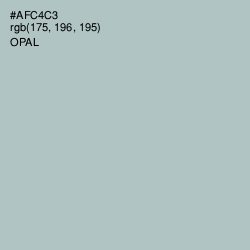 #AFC4C3 - Opal Color Image