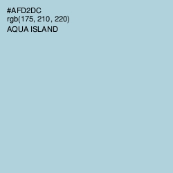 #AFD2DC - Aqua Island Color Image