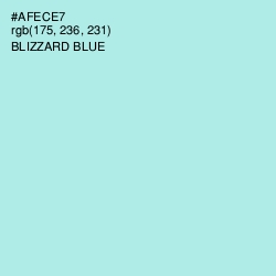 #AFECE7 - Blizzard Blue Color Image