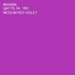 #B036B6 - Medium Red Violet Color Image