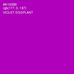 #B100BB - Violet Eggplant Color Image