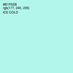 #B1F5EB - Ice Cold Color Image