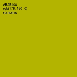 #B2B400 - Sahara Color Image