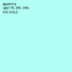 #B2FFF5 - Ice Cold Color Image