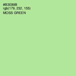 #B3E89B - Moss Green Color Image