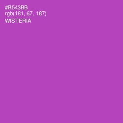 #B543BB - Wisteria Color Image