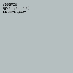 #B5BFC0 - French Gray Color Image