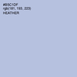 #B5C1DF - Heather Color Image