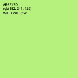 #B6F17D - Wild Willow Color Image