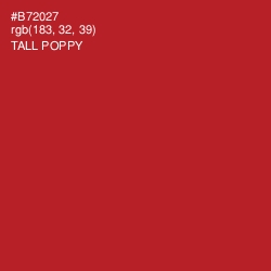 #B72027 - Tall Poppy Color Image