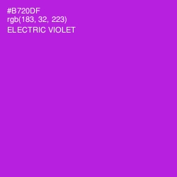 #B720DF - Electric Violet Color Image