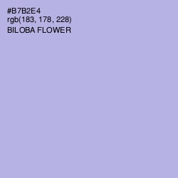 #B7B2E4 - Biloba Flower Color Image