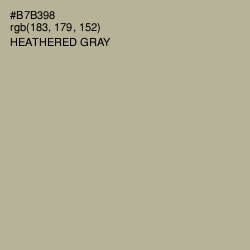 #B7B398 - Heathered Gray Color Image