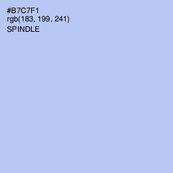 #B7C7F1 - Spindle Color Image