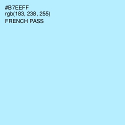 #B7EEFF - French Pass Color Image