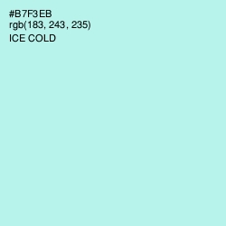 #B7F3EB - Ice Cold Color Image