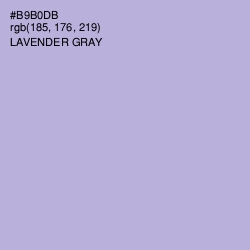 #B9B0DB - Lavender Gray Color Image