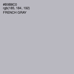 #B9B8C0 - French Gray Color Image
