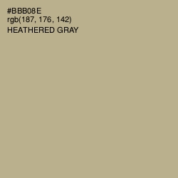#BBB08E - Heathered Gray Color Image