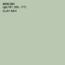 #BBC8B1 - Clay Ash Color Image