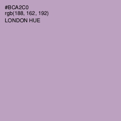 #BCA2C0 - London Hue Color Image