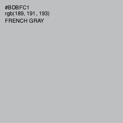 #BDBFC1 - French Gray Color Image