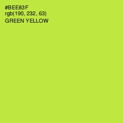 #BEE83F - Green Yellow Color Image