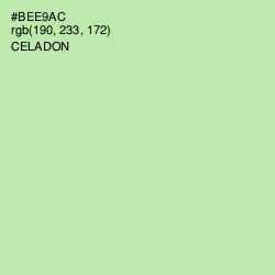 #BEE9AC - Celadon Color Image