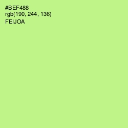 #BEF488 - Feijoa Color Image