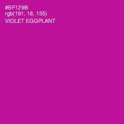 #BF129B - Violet Eggplant Color Image