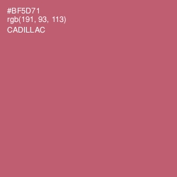 #BF5D71 - Cadillac Color Image