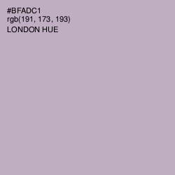 #BFADC1 - London Hue Color Image