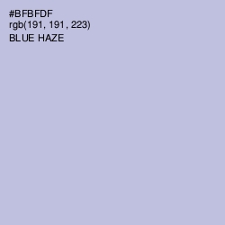 #BFBFDF - Blue Haze Color Image