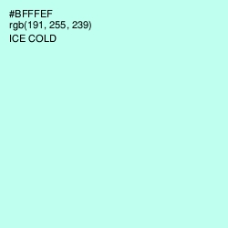 #BFFFEF - Ice Cold Color Image