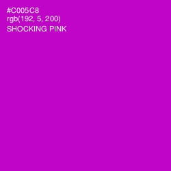 #C005C8 - Shocking Pink Color Image
