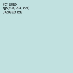 #C1E0E0 - Jagged Ice Color Image