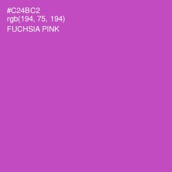 #C24BC2 - Fuchsia Pink Color Image