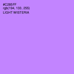 #C285FF - Light Wisteria Color Image