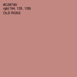 #C28780 - Old Rose Color Image
