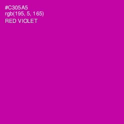 #C305A5 - Red Violet Color Image