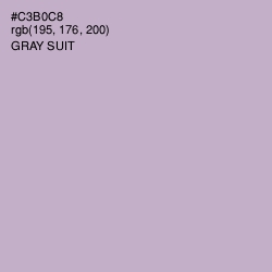 #C3B0C8 - Gray Suit Color Image