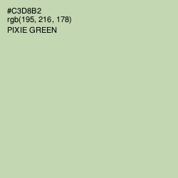 #C3D8B2 - Pixie Green Color Image