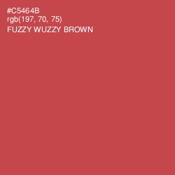 #C5464B - Fuzzy Wuzzy Brown Color Image